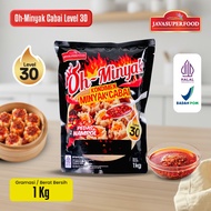 [HALAL] OH CHILI OIL WITH FLAVOR Level 30 - Spicy Chili Oil Condiment 1KG | Nampol Spicy Chili Oil |