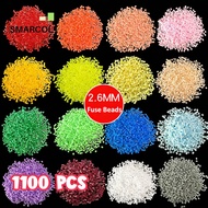 1100pcs 2.6mm Perler Beads Single Color 2.6mm Fuse Beads Choose From 96 Colors, Ready Stock