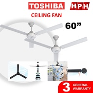 Toshiba 60-inch Ceiling Fan AXY60MY (BK/W) Extra Long and Durable Blade Kipas Siling