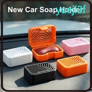 YUEJI Car Deodorizing Soap Dish, Breathable with Lid Car Soap Box, Practical Advanced Simple  Printi