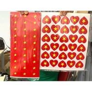 Vietnam Flag Sticker, Decorative Flag Sticker, Waterproof