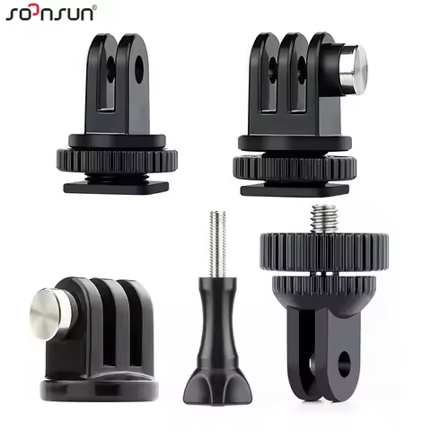 SOONSUN 1/4“ Tripod Mount Adapter for GoPro Hero 13 11 10 9 8 Cold Shoe Camera Mount for DJI AKASO S