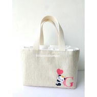 Custom Embroidery Canvas square baby hamper