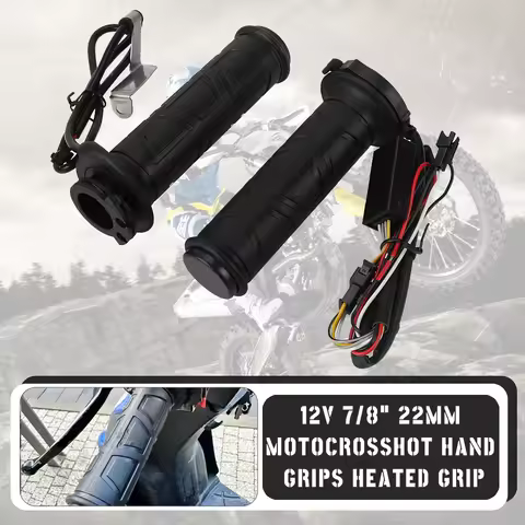 7/8"22mm 12V For Yamaha NVX155 AEROX 155 YX600 YBR125 YBR250 YBR 125 250 Hot Grips Heated Grip Motor