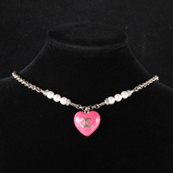 CHANEL(香奈兒)  合金 23P 愛心水鑽 項鏈