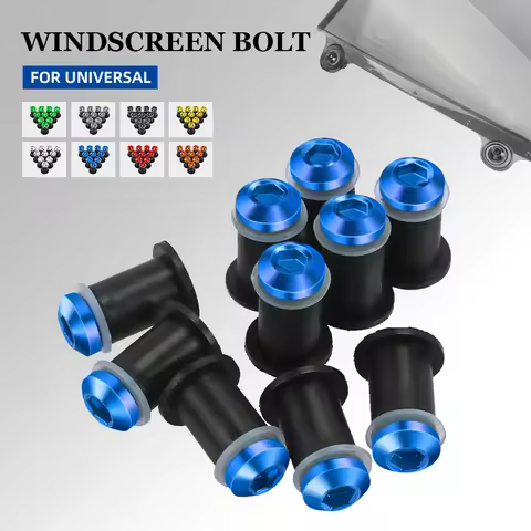 For Suzuki GSX R GSX R600 750 1000 K1 K2 K3 K4 K5 K6 K7 K8 K9 K11 5mm 10PCS Motorcycle Windscreen Wi