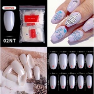 False Nails Pvc Chiffon Style Short 02 Gel