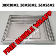 HEIGHT 2 CAKE PAPER MOLDS HEIGHT 2 30X30X2, 28X28X2, 26X26X2 DRY CAKE PANS MOLD GOOD QUALITY GUARANT