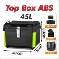 45L 57L Motorcycle Top Box Waterproof Stainless Steel Lock ABS With