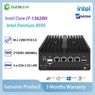 H14 Intel i7 13620H / 8505 Soft Router 4x Intel i226-V 2.5G LAN  2*DDR5 NVMe Industrial Mini PC Host