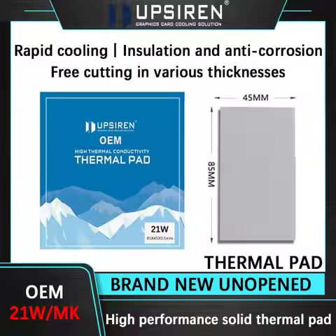 UPSIREN OEM 21W Thermal Pad Silicone Plaster Thermal Pad CPU GPU Water Cooling Mat 85x45mm High Qual