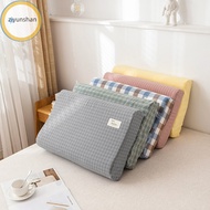 ziyunshan Soft Cotton Latex Pillow Case Cover Solid Color Plaid Sleeping Pillowcase for Memory Foam Pillow Latex Pillow 30x50CM sg
