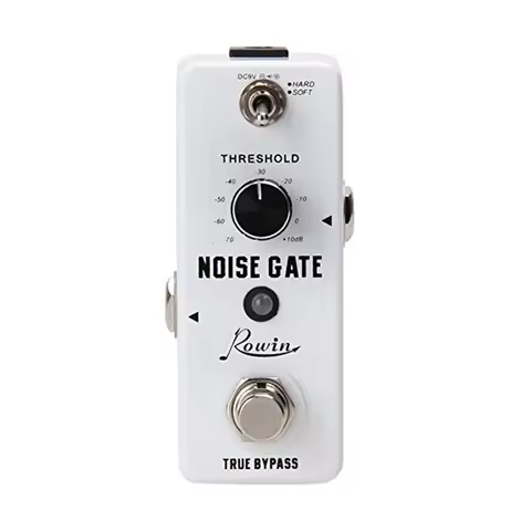 Rowin Noise Gate Noise Reduction Suppressor Guitar Effect Pedal 2 Modes True Bypass Aluminum Alloy S