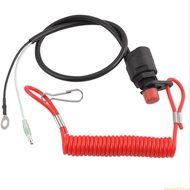 SUN Universal Boat Outboard Engine Motor Lanyard Kill Urgent Stop Switch Safety Tether Lanyard Fits for Marine ATV Boat