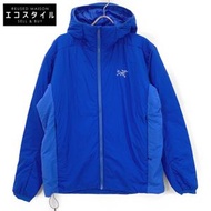 Arc'teryx 藍色 ATOM SV 尼龍連帽夾克，L 碼