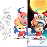 Design service  Original 3d Cartoon Avatar Pattern Character ip Image Mascot Modeling Anime Emoticon