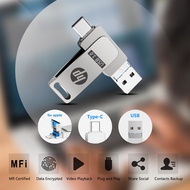 Hp High-Quality USB3.0 typec U Disk Suitable for Apple Android Phone 3 in 1 2TB OTG High-Speed Flash