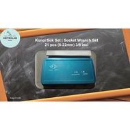 Socket Wrench Set | Socket Wrench Set | 21 pcs (6-22mm) 3/8 inches