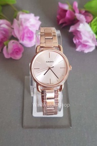 นาฬิกา Casio รุ่น LTP-E412PG-4A นาฬิกาผู้หญิง สายแสตนเลส สีโรสโกลด์ -มั่นใจ ของแท้ 100% รับประกันสิน