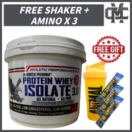 American Pharma Whey Isolate Protein 3.0 4.5kg (Free Shaker + 3 Amino Stix)- On Whey, Nitrotech, Myp