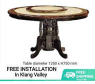 Q 10 -  Round Marble Dining Table for 8 Persons / Marble Top Round Dining Table For 8 / Round Marble