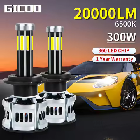300W High Power H4 LED Headlight H1 H7 H8 H9 H11 9005 HB3 9006 HB4 Car Led Lights Auto Fog Head Lamp