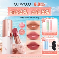 O.TWO.O Ice-Film Mirror Lipstick Moisturizing Non-Sticky Gincu Penjagaan Bibir 8 Warna