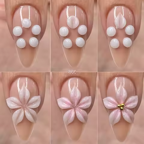 NICOLE DIARY White Non Stick Hand Extension Gel Nail Polish For 3D Shaping Carving Flower DIY Nail A