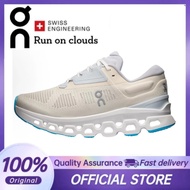 【100% Original 】On Cloud stratus 3 for women beige white Low-top Running Shoes