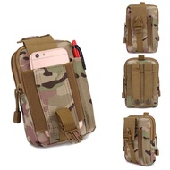 Tactical Phone Holster Pouch Military EDC Molle Pack Waist Belt Bag Gadget Wallet Zipper Compartment