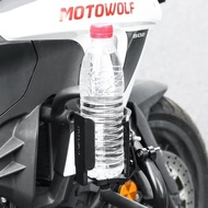 MOTOWOLF Bottle Rack adjustable Cup Holder Motorcycle Bicycle air botol bracket holder adjustable ADV150 Mt15 Nmax Xmax