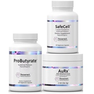 Tesseract Medical Research ProButyrate Gut Health Supplement & SafeCell S-Acetyl Glutathione Supplem