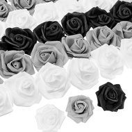 50PCS/Bag Artificial Rose Heads Large Volume Simulation Rose Foam Rose Heads Mini Fake Roses Bridal 