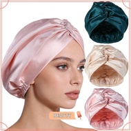 TOPBEAUTYMY Silk Satin Hair Bonnet, Breathable Smooth Mulberry Silk Wrap, Premium Luxury Satin Fabri