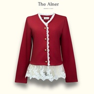 เสื้อแขนยาวแต่งลูกไม้ The Alner Women Clothing ผู้หญิง