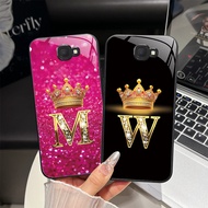 For Samsung Galaxy J5 Prime On5 (2016) G570 SM-G570F G570Y Fashion Crown Initial Letter Phone Case N
