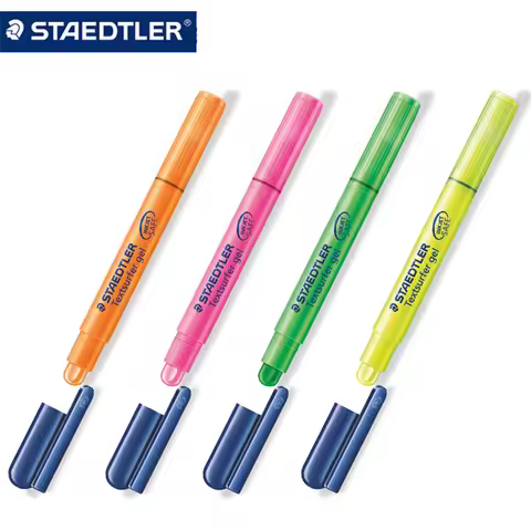 1pcs STAEDTLER Solid Highlighter 264 Color Jelly Marker Crayon Student Mark Rotating Lipstick Marker