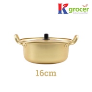 【Ready Stock】Kgrocer Korean Gold Ramen Noodle Pot (14cm/ 16cm/ 18cm/ 20cm/ 22cm/ 24cm)