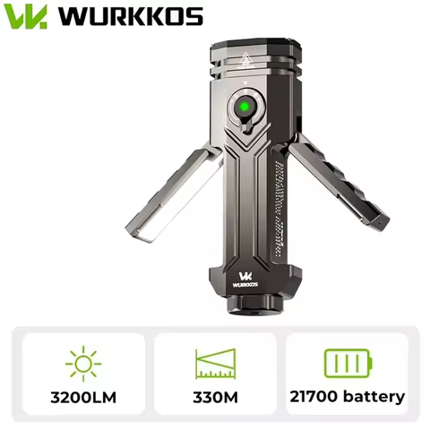 Wurkkos HD02 LED Camping Lamp Portable Outdoor Sports Fishing Hunting Hiking Searchlight with Rechar