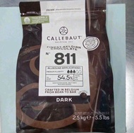 Callebaut 70-30-38 Extra Bitter Dark Finest Belgium Chocolate 70.5% / Callebaut 811 54.5% 2.5KG Dark