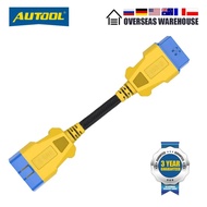 AUTOOL 20CM Car OBD 2 II Extend Cable 16Pin Lengthen with OBD Scanner Nylon Flexible Bluetooth Anti-