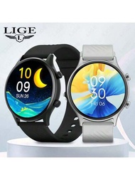 LIGE Reloj inteligente LIGE nuevo con pantalla táctil completa de 1,39 pulgadas, llamada impermeable, reloj multifuncional para hombres/mujeres, rastreador de actividad física, reloj de arte para hombres