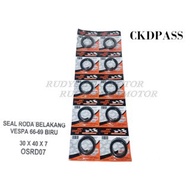 Vespa 66-69 Rear Wheel Oil Seal 30x40x7 ckdpassbiru 10 PCS