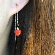 Coral earrings + 10k US gold