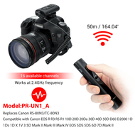 PROfezzion รีโมทคอนโทรลไร้สายตัวปล่อยชัตเตอร์50ม. สำหรับ Canon EOS R5 R3 R1 5D IV III II 6D Mark II 