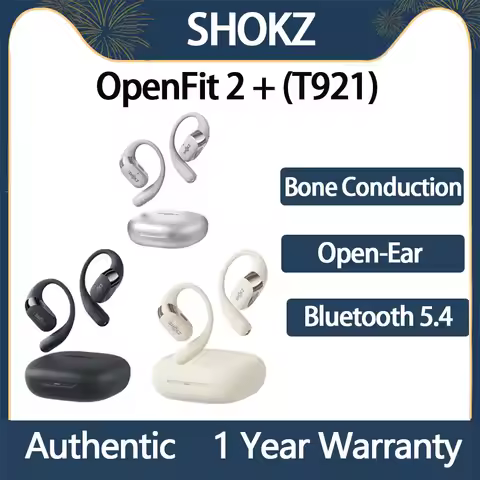 SHOKZ OpenFit 2+ T921 Wireless Bluetooth Earphone Dolby Sound Calling Noise Reduction Long Battery L