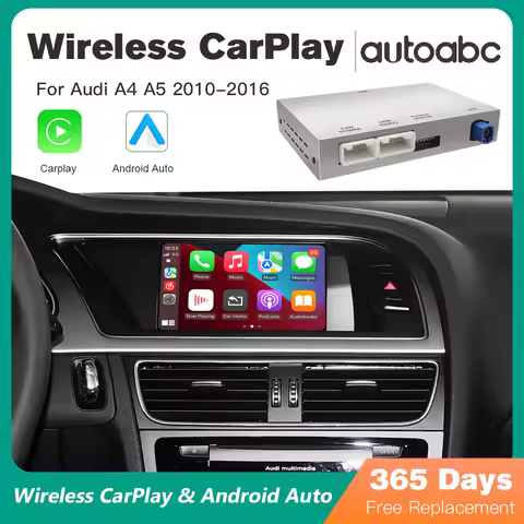 For Audi A4 A5 Q5 S5 B8 2010-2016 With 3G MMI Wireless CarPlay Android Auto Model With Mirror Link A
