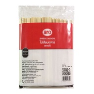 เอโร่ ไม้เสียบอาหาร ขนาด 6 นิ้ว 500 กรัม  2 แพค (รวม 1 กก.) / aro Bamboo Skewers 6" 500 g. x 2 Packs