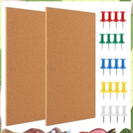 Cork Board Bulletin Board, Small Rectangular Pin Board for Wall, Self-Adhesive Cork Board for Office