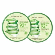  2 Units Of Nature Republic Soothing and Moisture 92% Soothing Gel Aloe Vera (300ml)